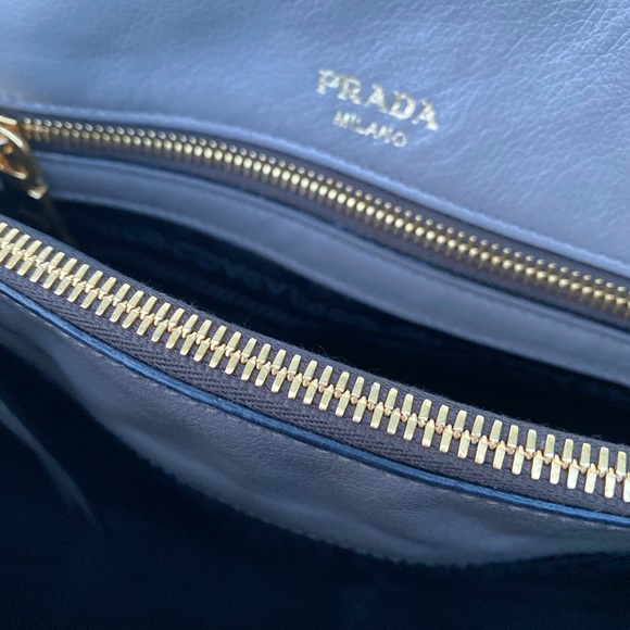 🚫SOLD🚫Authentic Prada Grey Leather Tote - Picture 13 of 16